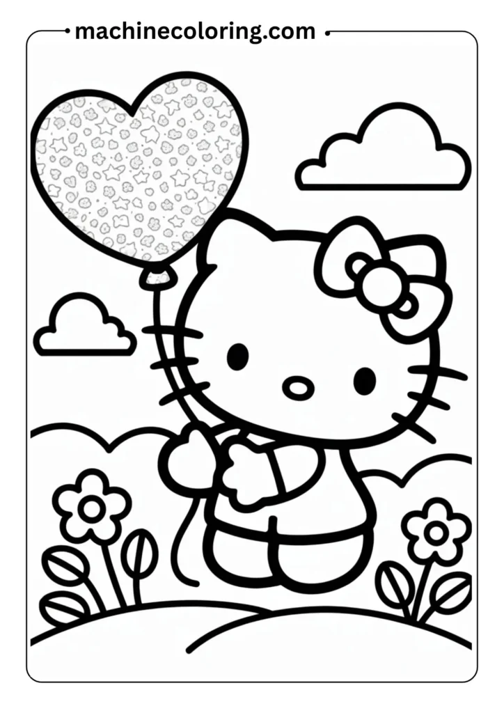 Hello Kitty Coloring Pages (10)