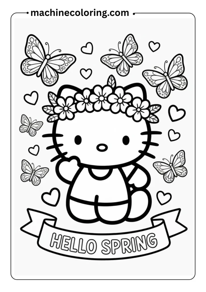 Hello Kitty Coloring Pages (15)