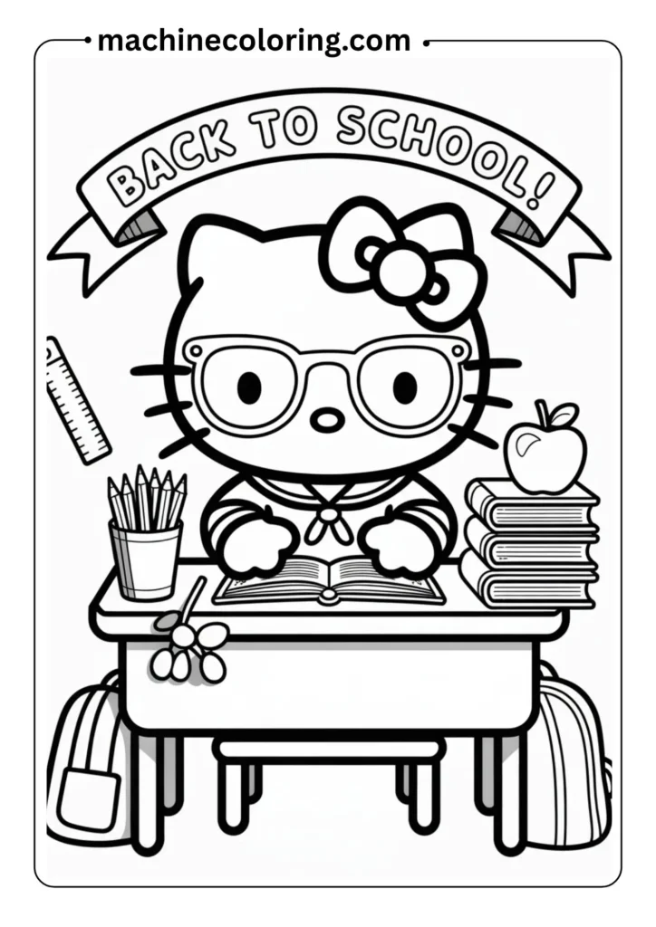 Hello Kitty Coloring Pages (4)