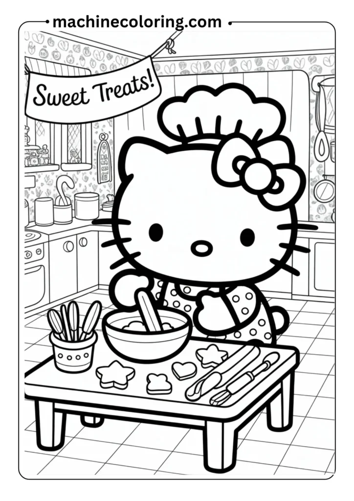 Hello Kitty Coloring Pages (5)