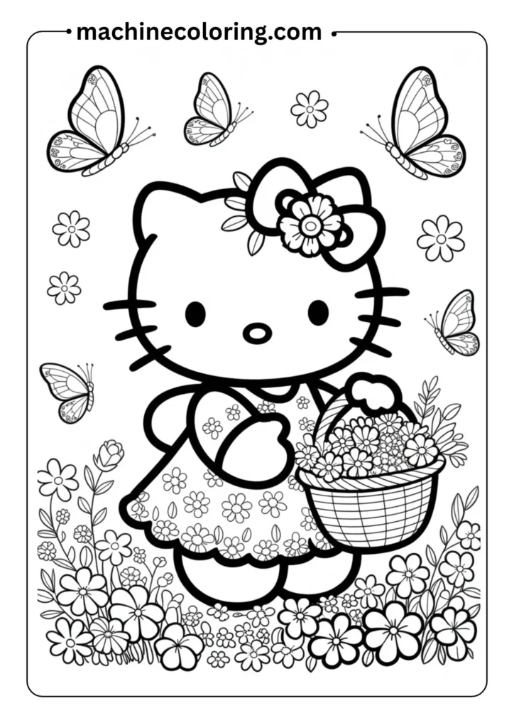 Hello Kitty Coloring Pages (6)