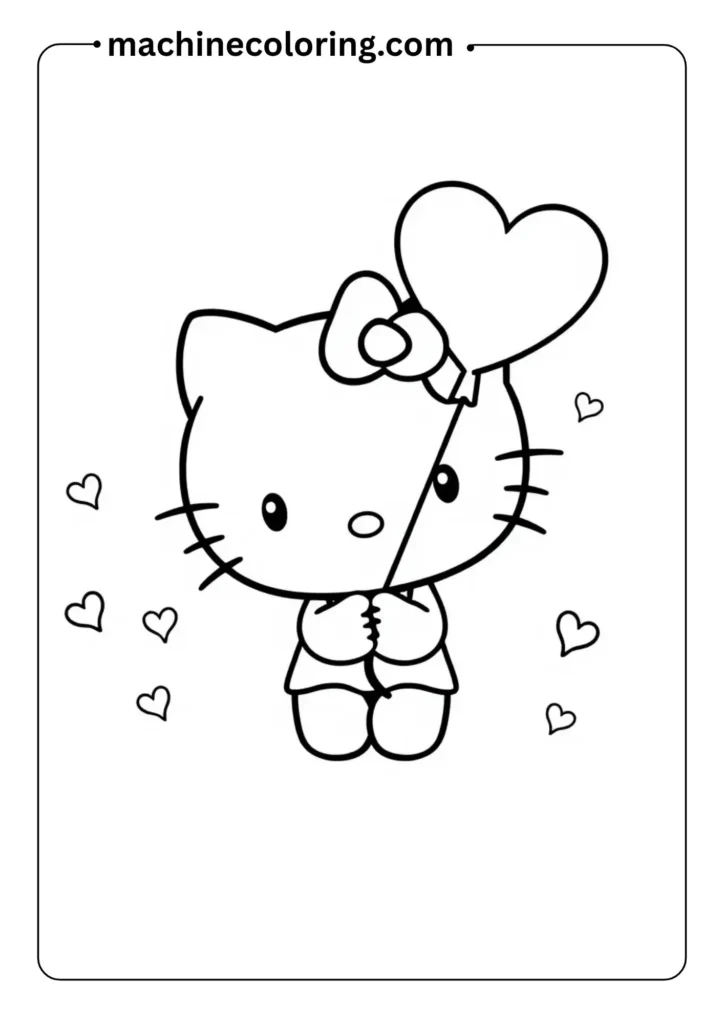 Hello Kitty Coloring Pages