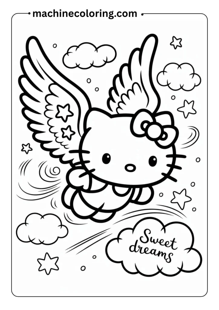 Hello Kitty Coloring Pages (8)