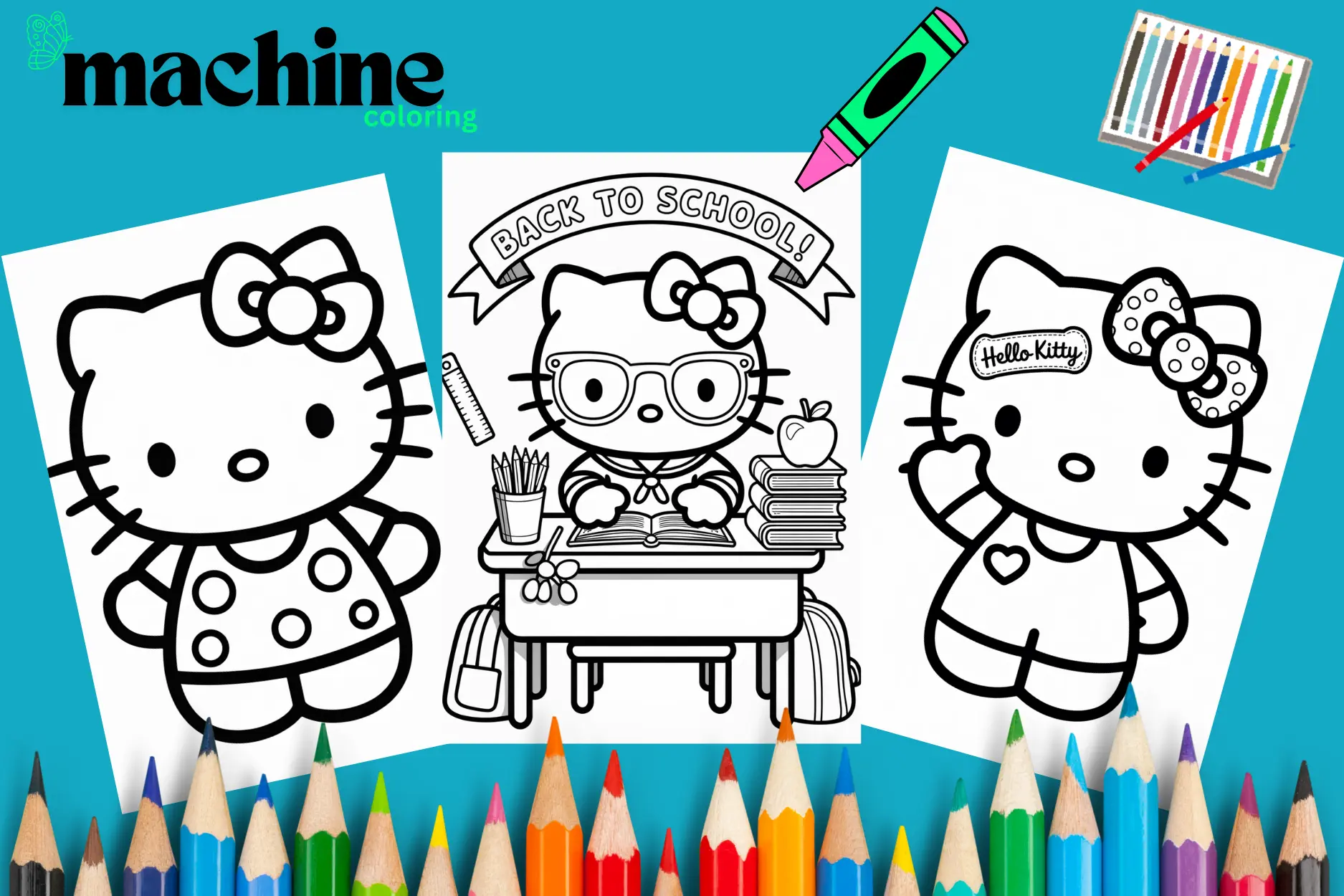 Hello Kitty Coloring Pages
